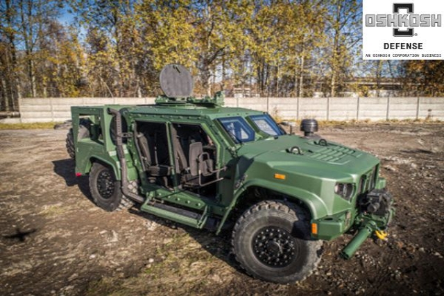 Oshkosh JLTV, the platform on which the Netherlands’ Kaaiman DXPV is based. Image: @Oshkosh Netherlands to Procure 150 Expeditionary Patrol Vehicles from Oshkosh