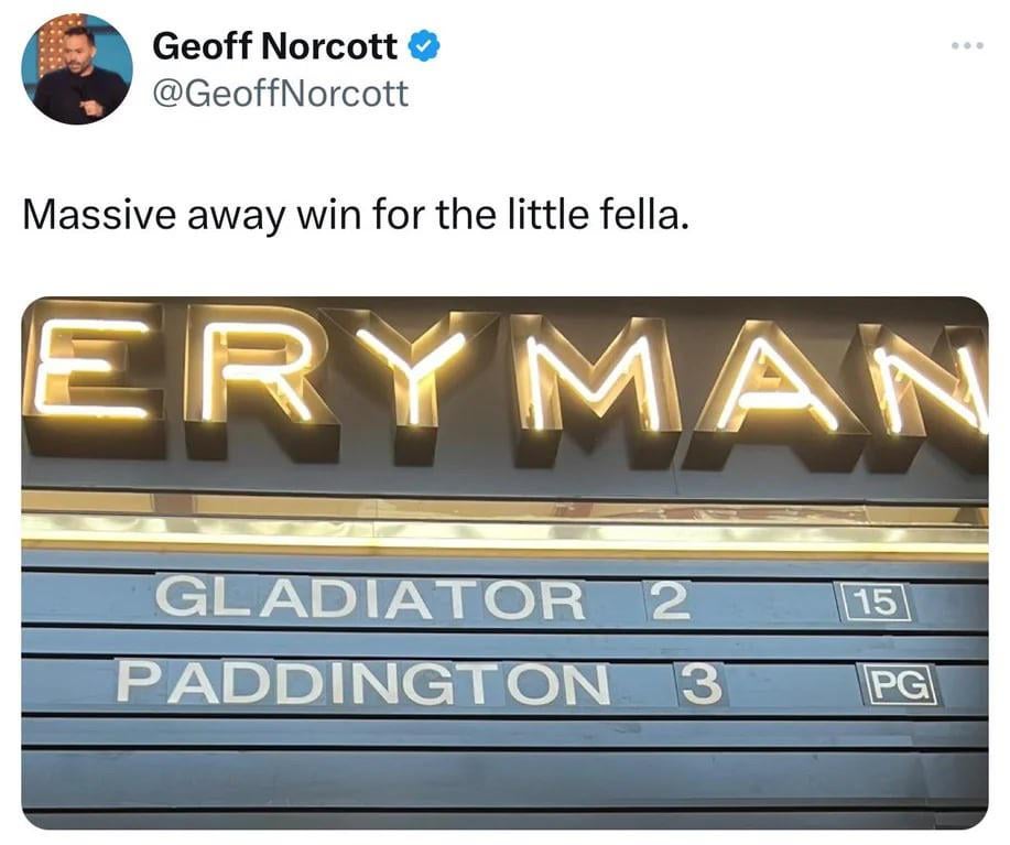 Dive in there, Paddington, my son
