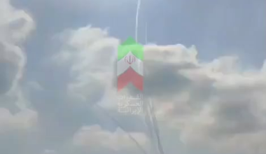 Footage of several ballistic missile direct hits on Israeli AMAN and Mossad HQ in Herzliyah by IRGC Aerospace Forces from this morning's attack (2025-06-17)