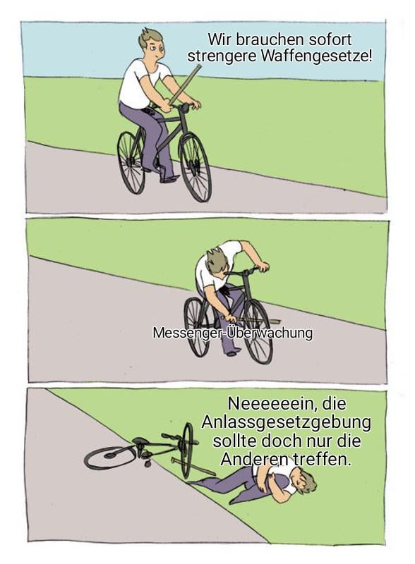 Anlassgesetzgebung wie bestellt.