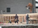Local developers are expressing concerns over what proposed new development charges will mean for housing affordability in Windsor. Here, construction workers are shown at the site of a single-family home build on Partington Avenue in Windsor on Friday, Jan. 3, 2025.