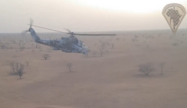 Russian Africa Corps footage of helicopter attacks in Mali