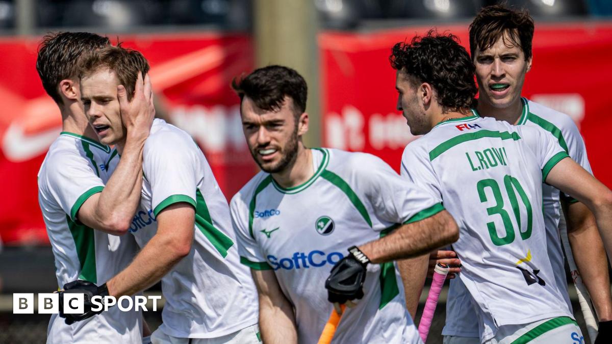 Ireland celebrate beating Belgium
