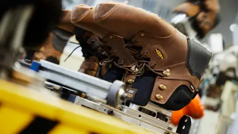Keen Keen shoes being manufactured at its facility in Portland, Oregon