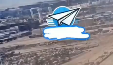 Iranian missile strike on a chemical plant in Negev region of Southern Israel