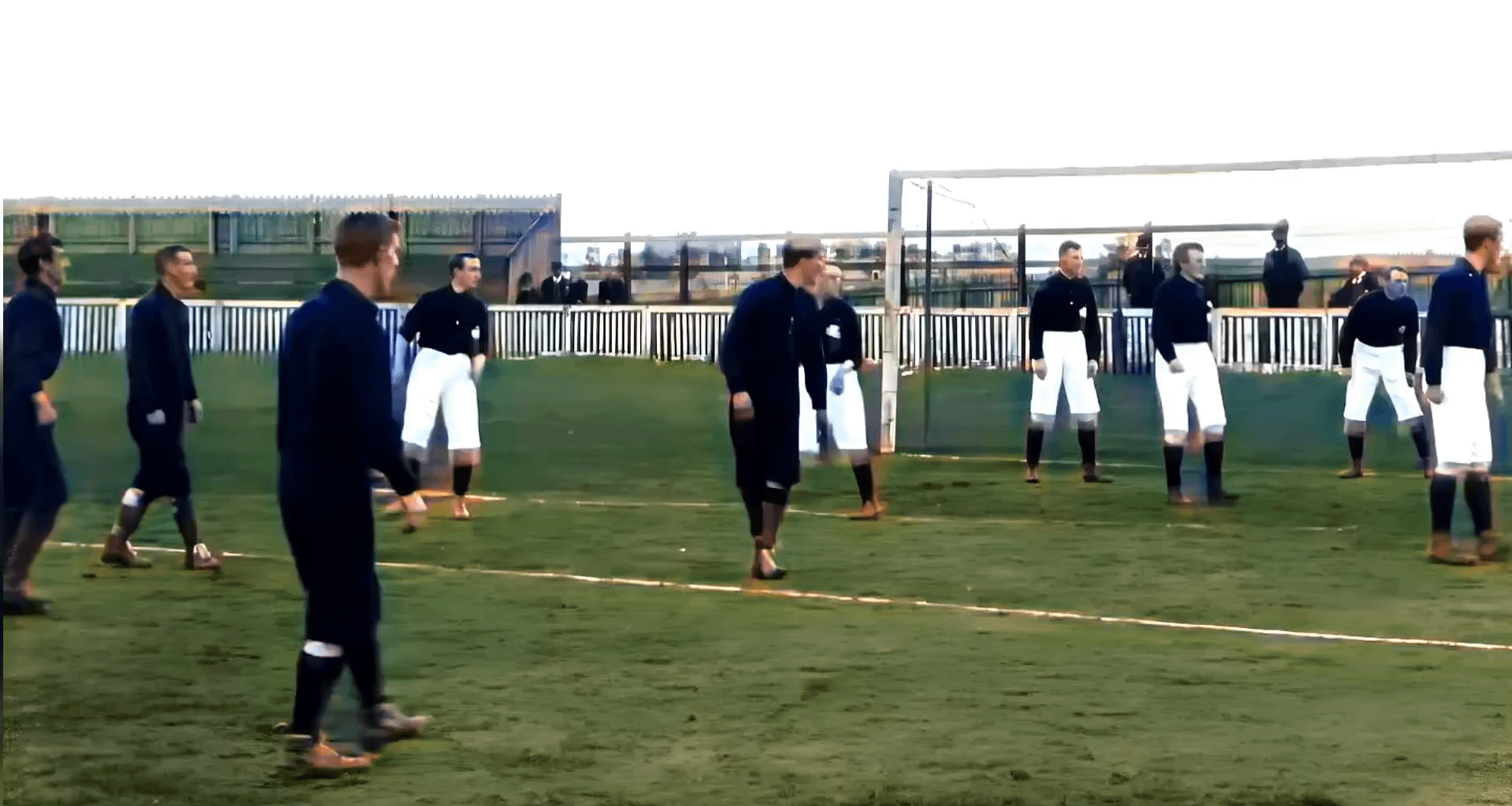 The world’s first filmed soccer match with corrected speed: Glentoran vs. Cliftonville, Northern Ireland, 1897, now in color