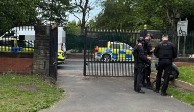 Armed police descend on scenes across Greater Manchester after shot fired at group on street