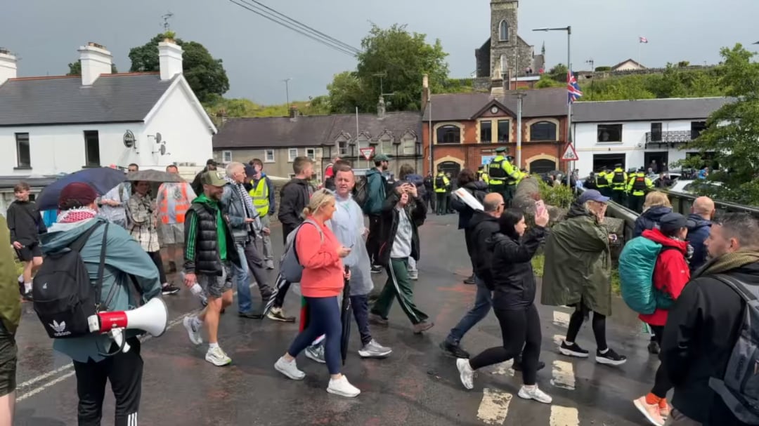 Great March for Gaza: Safely through Scarva