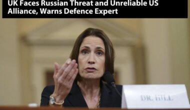 Fiona Hill, UK defence review author, warns Russia is at war with Britain through cyberattacks and sabotage, while the US is no longer a reliable ally. She urges the UK to boost resilience and cohesion to counter threats.