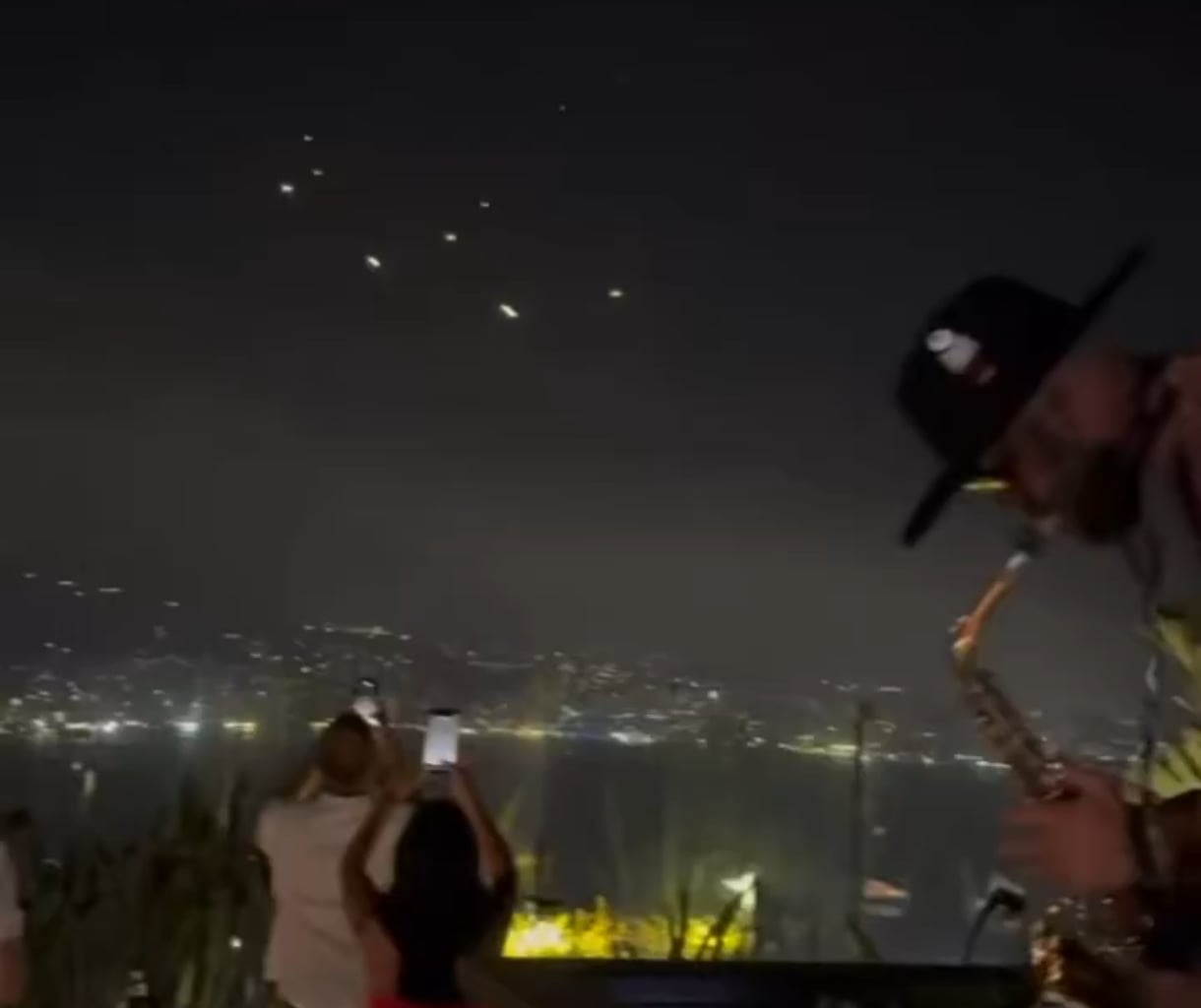 Iranian missiles passing above Lebanon