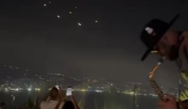 Iranian missiles passing above Lebanon
