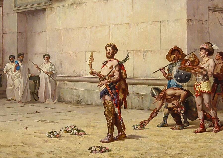 Commodus Leaving The Coliseum