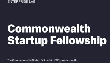 The Commonwealth Startup Fellowship 2026 for early stage start-ups (Fully Funded to Bootcamp in Accra, Ghana plus £35,000 in equity free grants)