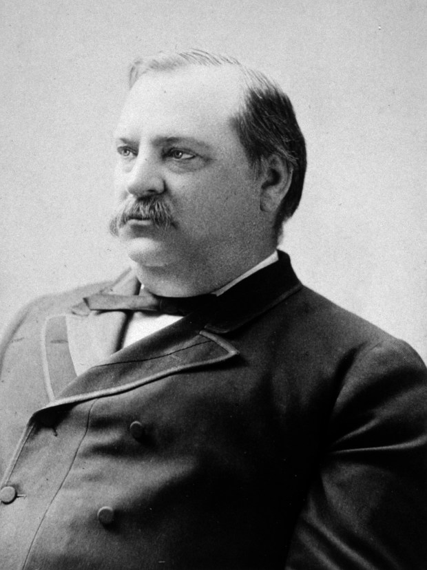 President Grover Cleveland in Washington D.C., circa 1888. President Cleveland sent the National Guard to Chicago in 1894, against the wishes of the governor, to stop the striking Pullman workers. (Charles Milton Bell/Library of Congress)