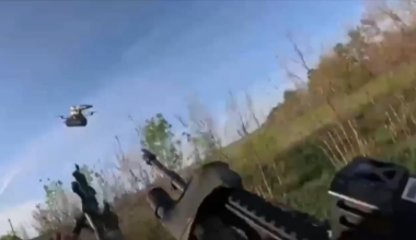 Close call: Ukrainian soldiers shot the cable of a Russian fiber optic drone in the last moment. June 2025 [Published 15.06.2025]