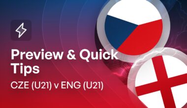 Czechia U21 v England U21 Betting Preview & Quick Tips