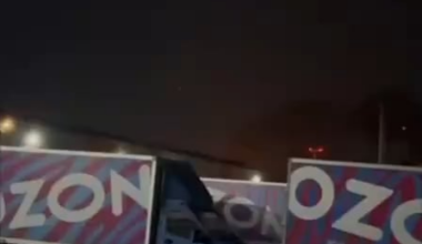 Massive secondary detonation after drone strike in Bryansk, Russia, June 6, 2025 [Full footage in better quality]