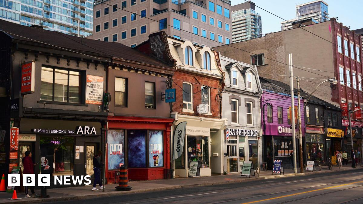 A view of the shopfront on Queen Street in Toronto