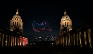 Drones in Greenwich last night