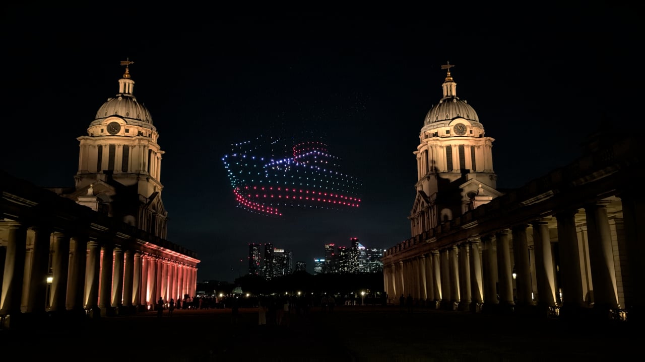 Drones in Greenwich last night