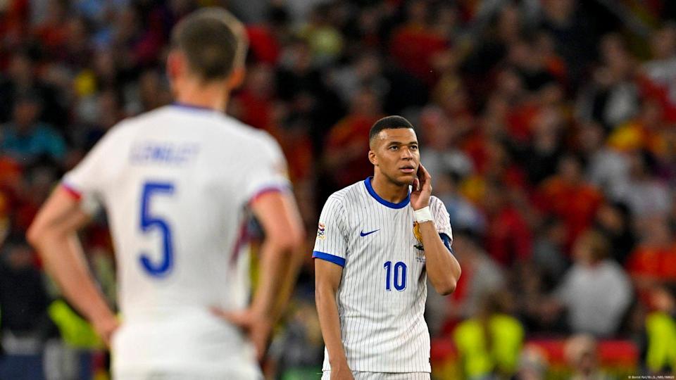 C'est la première fois que la France encaisse cinq buts depuis le 12 mars 1969, une défaite 5-0 face à l'Angleterre.<span class="copyright">Bernd Feil/M.i.S./MIS/IMAGO</span>