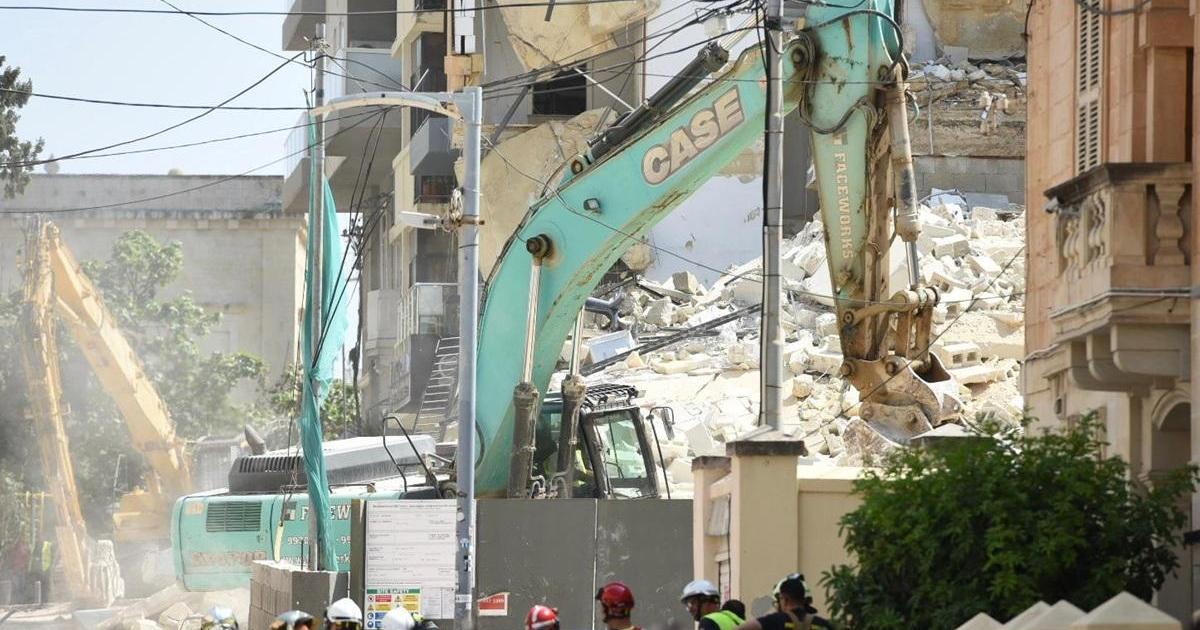 40 people evacuated from Paceville as authorities clear collapsed building