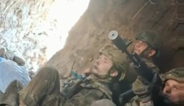 Ukrainian soldiers of the assault brigade "Liut" of the National Police took prisoners (and provided medical assistance to them) during fierce fighting near the village of Yablunivka (Kostiantynivka direction, Donetsk region). June 2025 [Published 27.06.2025]
