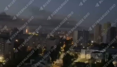 Russian missiles bombardment of Kyiv