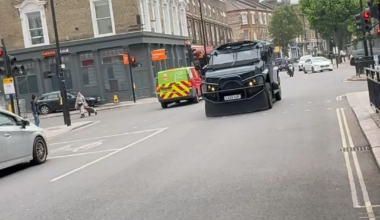 The METs new armoured personnel carrier spotted in London.