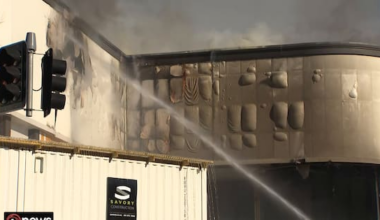 Full video: Fire service gives update on Auckland supermarket fire - 1News