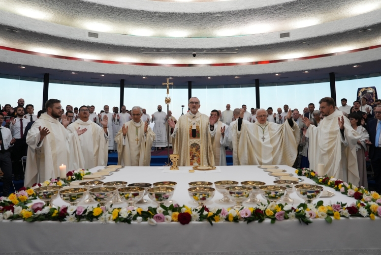 Latin Patriarchate of Jerusalem - The Church of Jerusalem Rejoices at the Ordination of Three New Priests, a Sign of God's Faithfulness Even in Difficult Times