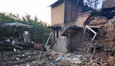 Russian Overnight Strikes on Central Ukraine