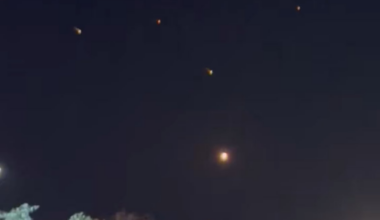 Sky from a wedding in Lebanon as the Iranian BMs pass en route to Israel - jun 15