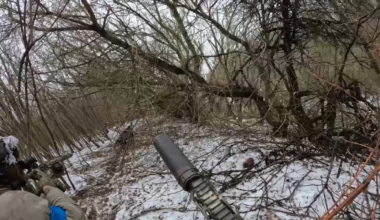 [NSFW] A North Korean soldier blows himself up with a grenade when Ukrainian SOF try to take him prisoner. Kursk Oblast, January 2025. (Longer version of a previously published video)