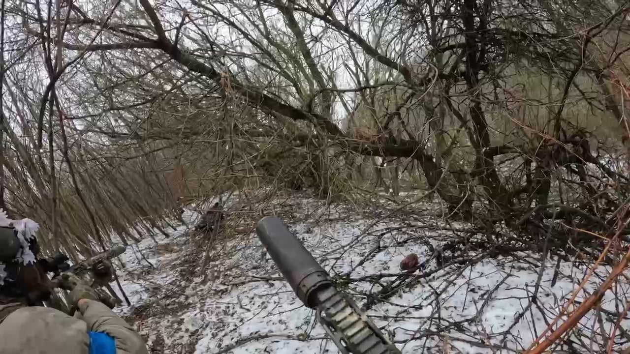 [NSFW] A North Korean soldier blows himself up with a grenade when Ukrainian SOF try to take him prisoner. Kursk Oblast, January 2025. (Longer version of a previously published video)