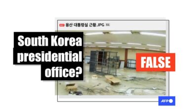 Old photo of abandoned workplace misrepresented as S. Korea's presidential office pre-transition