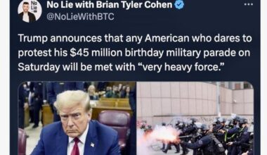 Birthday Fascist Boy is out here shaking his fist at taxpayers while burning their cash on a glorified toy soldier parade. Talk about a live demonstration of fraud and waste—happy birthday, you clown! 🎂🎖️