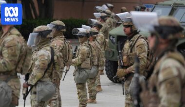 Trump-ordered National Guard troops arrive in LA amid immigration raid protests