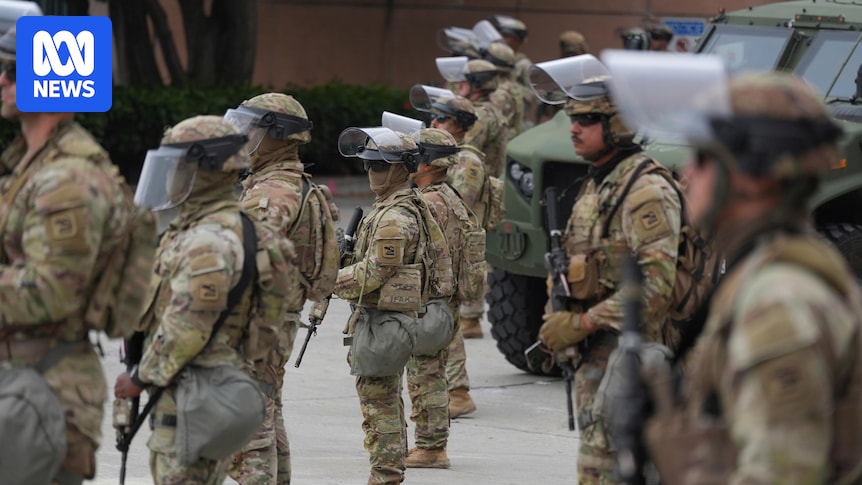 Trump-ordered National Guard troops arrive in LA amid immigration raid protests