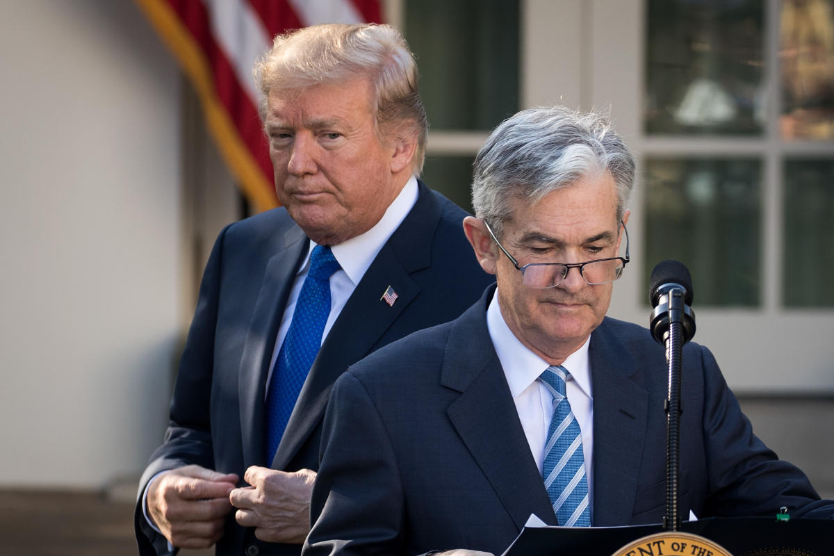 Trump down to '3 or 4' candidates to replace Powell as Fed chair