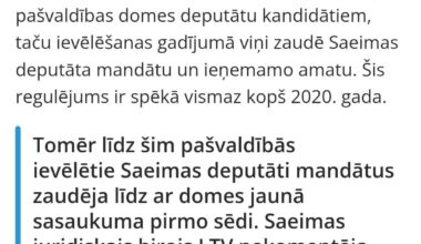 Atklājas, ka Saeimas deputāti uzreiz zaudē mandātu, kad tiek ievēlēti pašvaldību domēs. Līdz šim (kopš 2020.g.) bija nepareizi ievērots likums.
