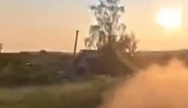 Ukrainian soldier of the 92nd Separate Assault Brigade shot down a Russian FPV drone that tried to hit their pickup truck. Kharkiv/Belgorod direction. June 2025 [Published 25.06.2025]
