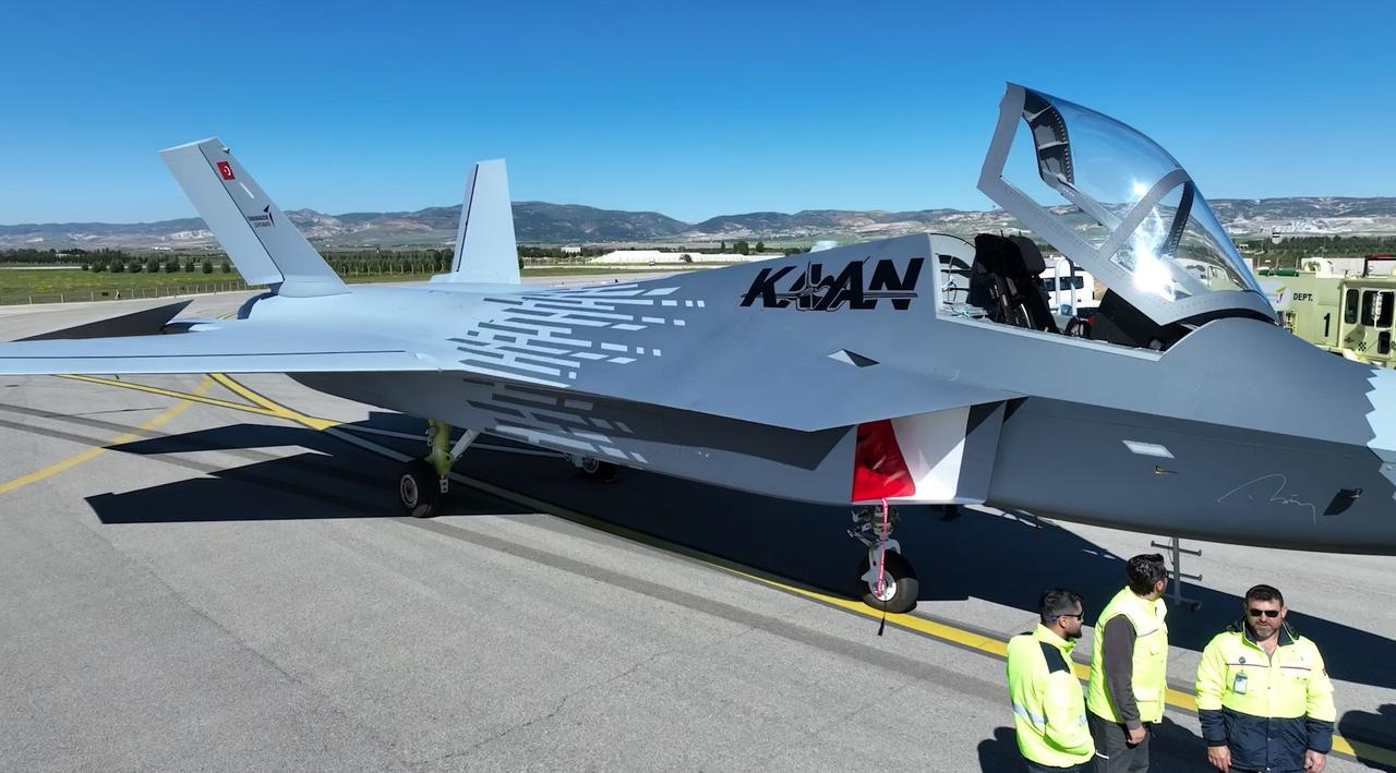 The second flight of the national combat aircraft KAAN, is carried out successfully in Ankara, Türkiye on May 06, 2024. (TUR Defence Industries Presidency - Anadolu Agency)