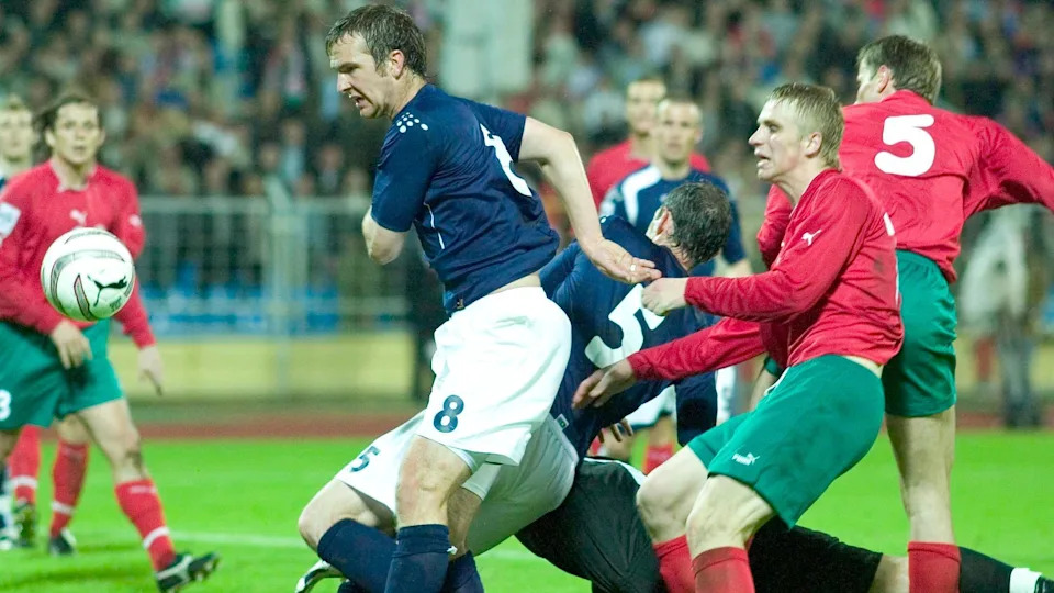 Scotland and Belarus players in 2005