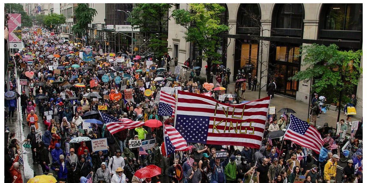 Trump’s parade flopped. No Kings Day was a hit.