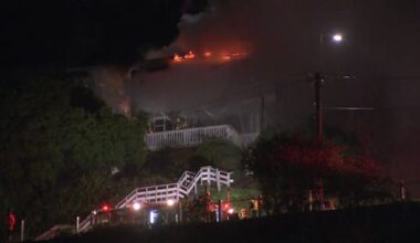Fire engulfs two houses in Canterbury, person rescued