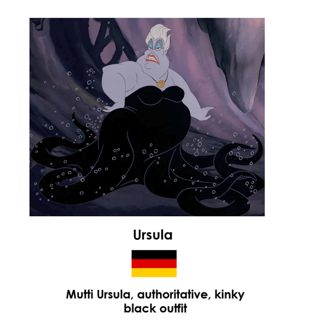 Western Europe as Disney Princesses (updated).
