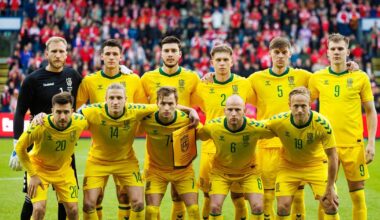 Be prošvaisčių: Lietuvos futbolininkai neprilygo danams