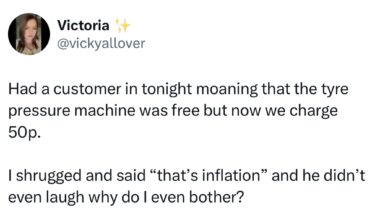 Bet he’s feeling deflated