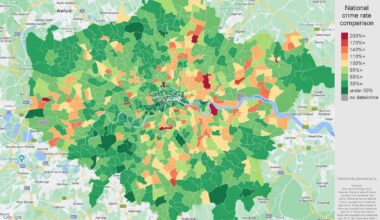 London’s Violent Crime Rate Compared To The UK National Average